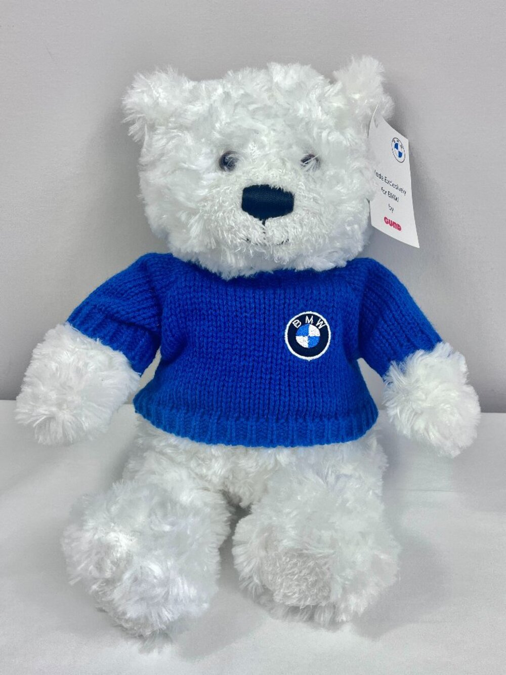 BMW White Bear Gund Plush With Tags 2024 14"